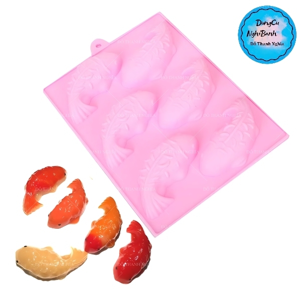 Khuôn Silicon - Biển - Cá Trôi Vĩ 6c - Làm Chè Trôi Thạch