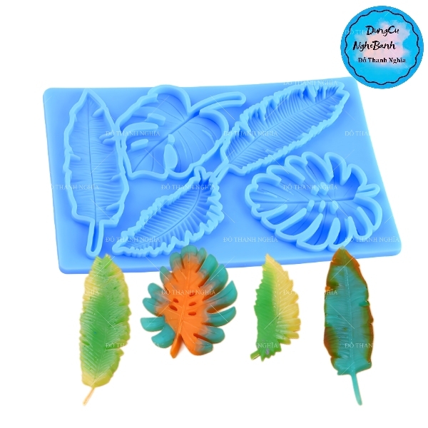 Khuôn Silicon - Lá Sake - Rừng - SLA - 8-12cm - Vĩ 5c Dương Sỉ
