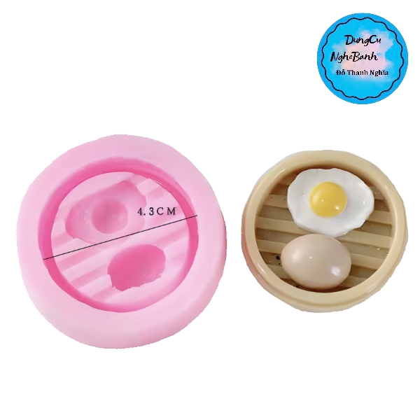 Khuôn Silicon - Món Ăn - Xửng Thịt Kho Trứng 4.3cm
