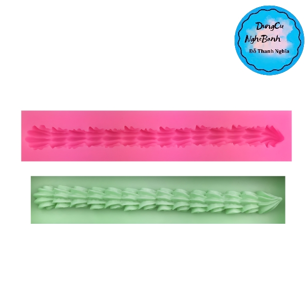 Khuôn Silicon - Viền Chuỗi Dây - Viền Vẩy Sò 14cm