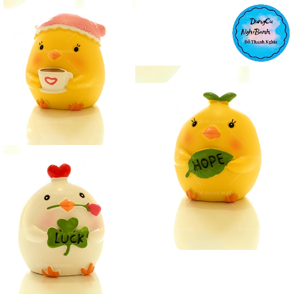 Khuôn Silicon - Động Vật - Con Gà Ú Chữ Hope