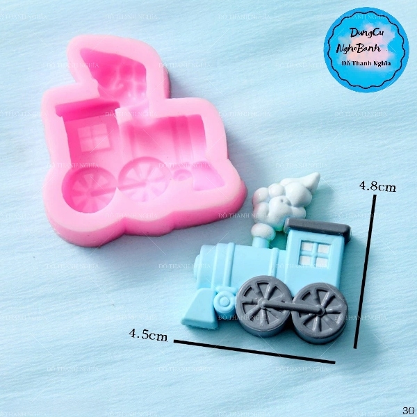 Khuôn Silicon - Xe Cộ - Tàu Xe Lửa 3c Gấu Vịt
