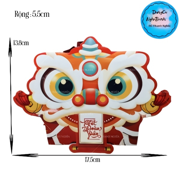 Hộp Giấy - Bánh Trung Thu Quai Xách - 1 Bánh - 1B02