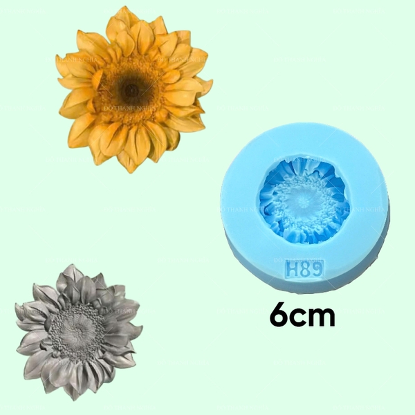 Khuôn Silicon - Hoa Hàn Quốc -Hướng Dương H89