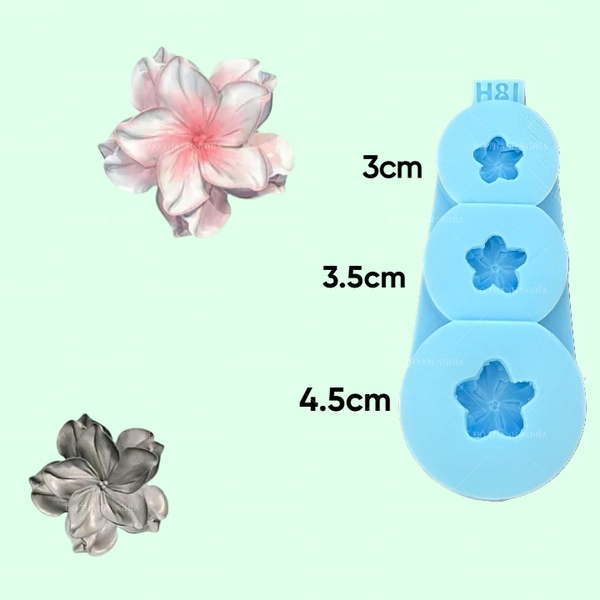 Khuôn Silicon - Hoa Hàn Quốc -Cúc Hướng Dương H81