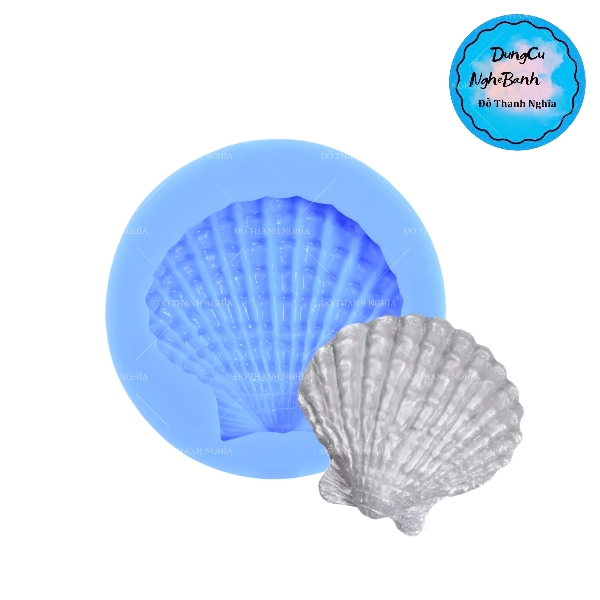 Khuôn Silicon - Sinh Vật Biển TH - Sò Biển 5.5cm