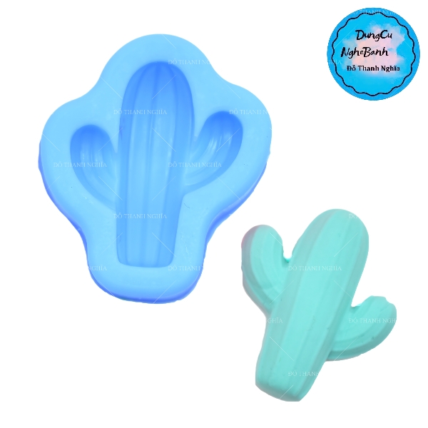 Khuôn Silicon - Sen Đá ĐỨNG  - 3.5x5cm - 2 Chỉa