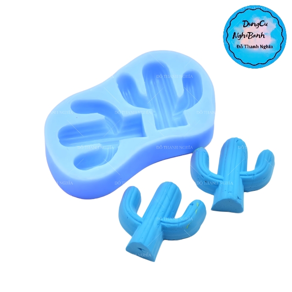 Khuôn Silicon - Sen Đá ĐỨNG 2 Chỉa 2C