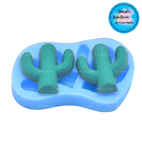 Khuôn Silicon - Sen Đá ĐỨNG 2 Chỉa 2C
