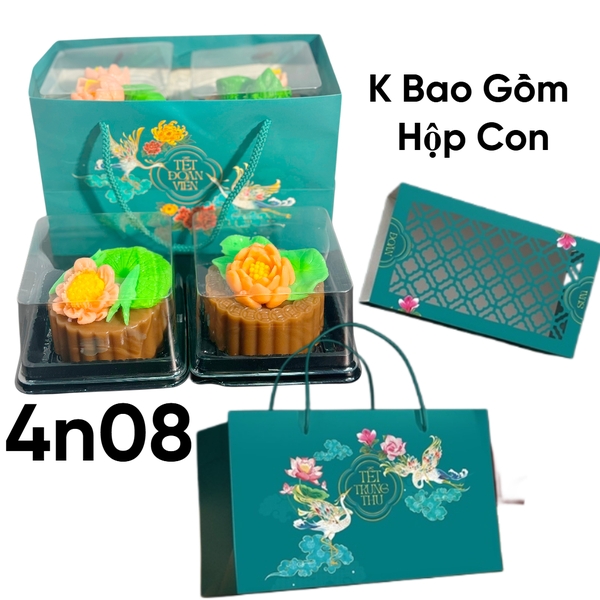 Combo Túi + Ốp - Trung Thu Màu Xanh Đựng Bánh Cao