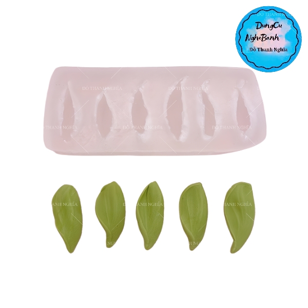 Khuôn Silicon - Lá Lá Tulip Hoa Bay 6c 3.6cm