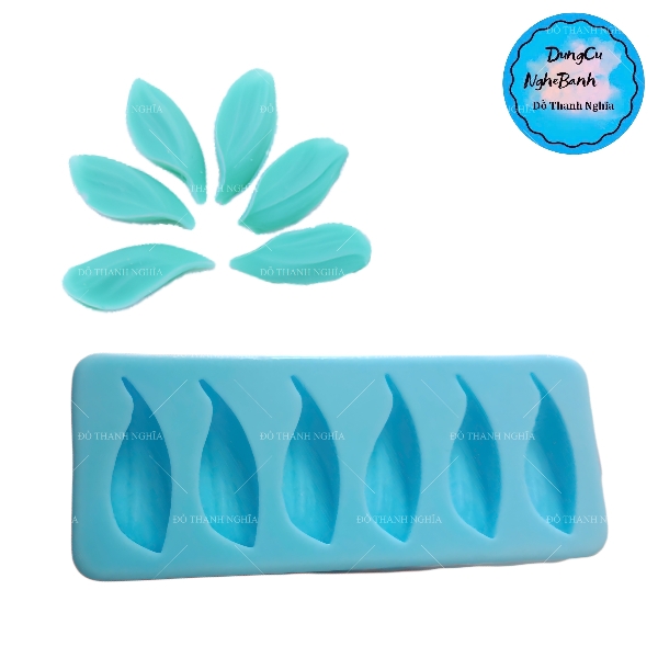 Khuôn Silicon - Lá Lá Tulip Hoa Bay 6c 3.6cm