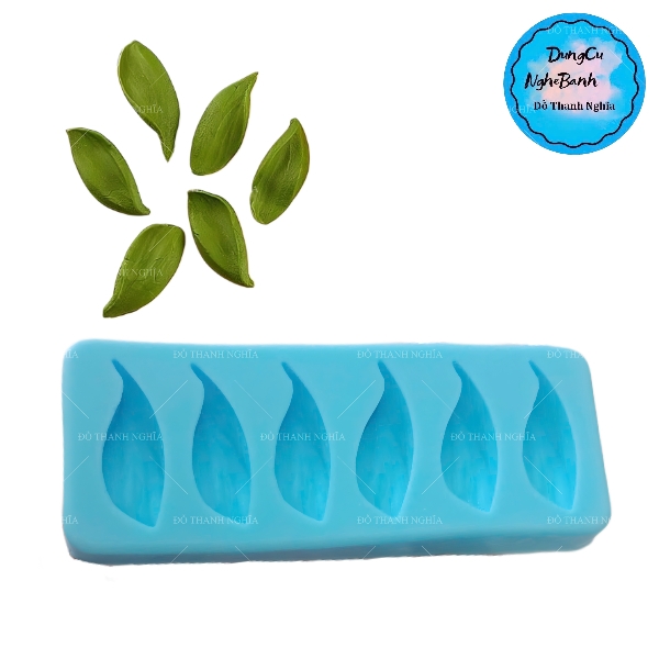 Khuôn Silicon - Lá Lá Tulip Hoa Bay 6c 3.6cm