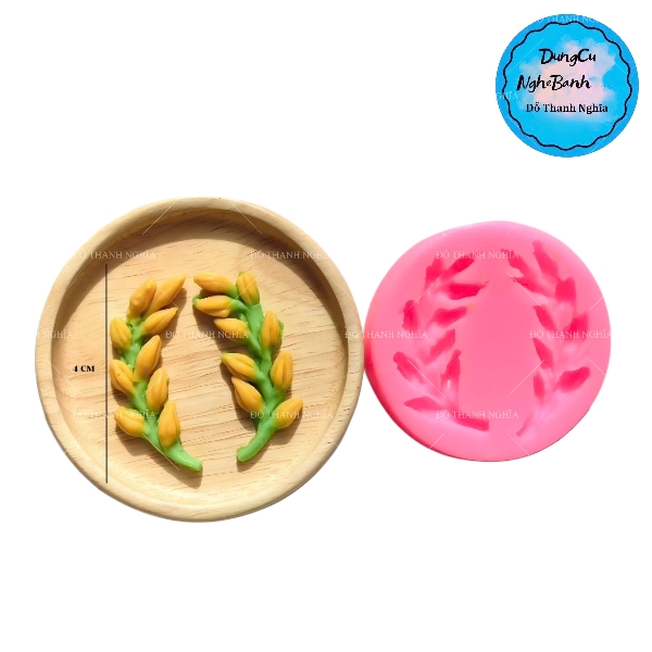 Khuôn Silicon - Lá - Dây Nụ Búp Đơn