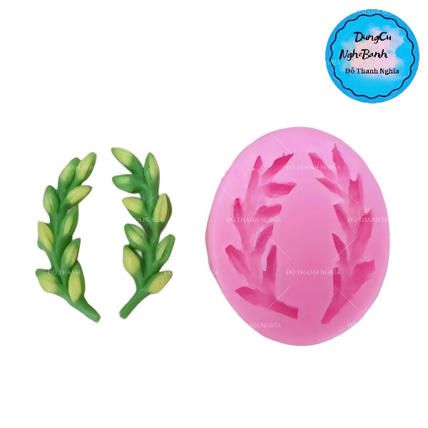 Khuôn Silicon - Lá - Dây Nụ Búp Đơn