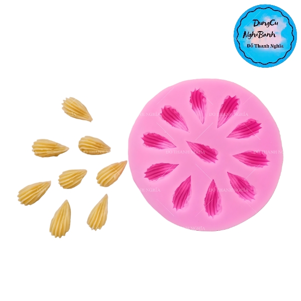 Khuôn Silicon - Đuôi Hoa Thị - Sò Xoắn N1 11c - 2cm