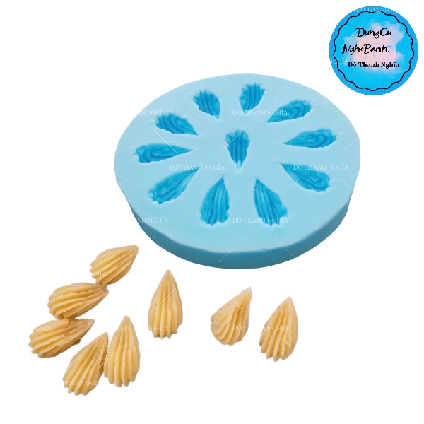 Khuôn Silicon - Đuôi Hoa Thị - Sò Xoắn N1 11c - 2cm