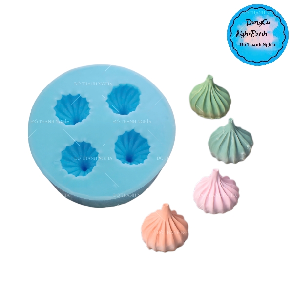 Khuôn Silicon - Hoa Thị - Sò Xoắn 4c - 2cm