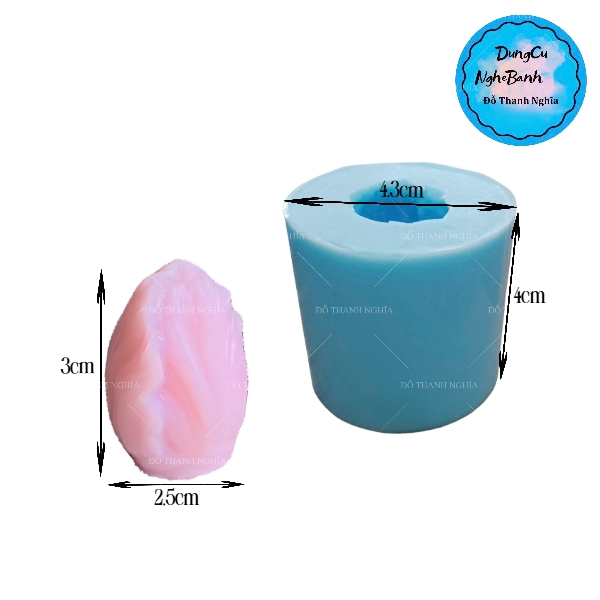 Khuôn Silicon - Hoa Cẩm Chướng Set 4