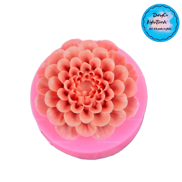 Khuôn Silicon - Hoa Thược Dược - 8cm - SL90