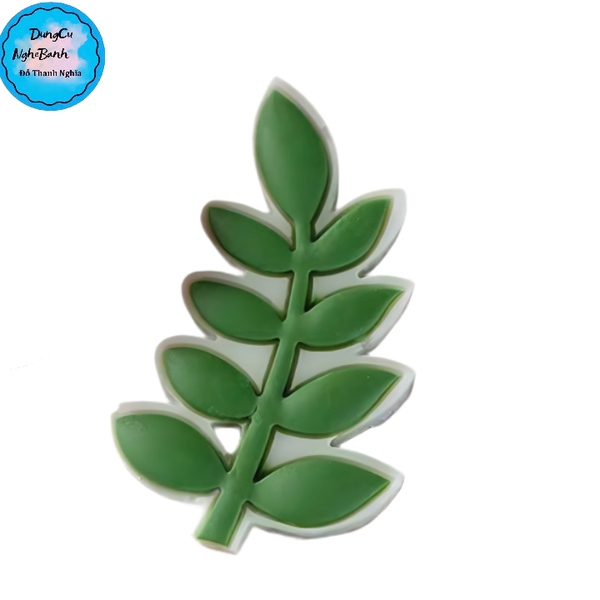 Khuôn Silicon - Lá Cành - Dây lá Hồng 6.2cm