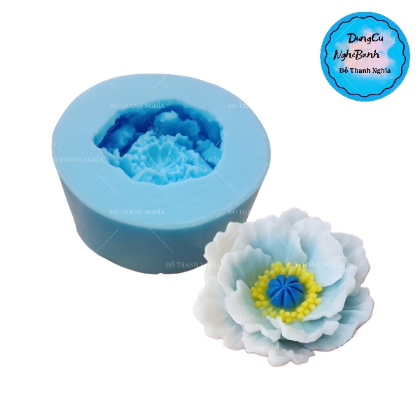 Khuôn Silicon - Hoa Poppy 6.5 Cm