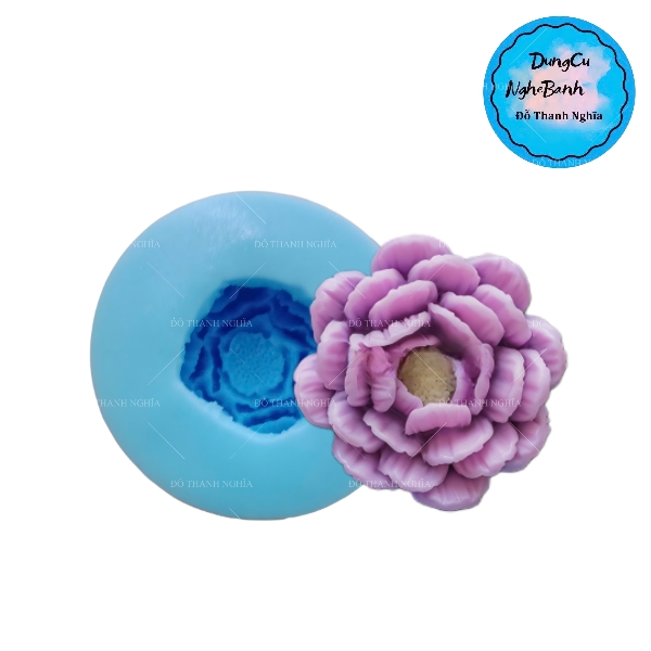 Khuôn Silicon - Hoa Mẫu Đơn - Trà Mẫu Đơn Z2 5cm