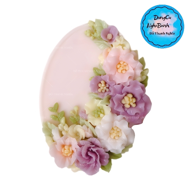 Khuôn Silicon - Hoa Mẫu Đơn - Sl120k - Set 3 - 3-5cm - Nhụy Nhúm