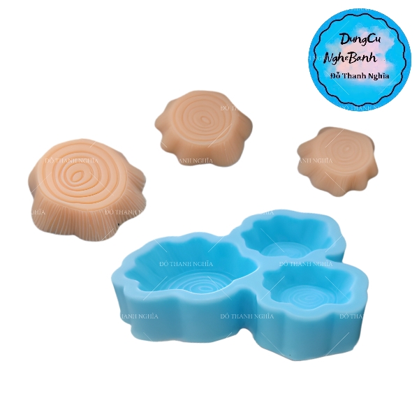Khuôn Silicon - Gốc Cây Set 3