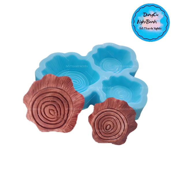 Khuôn Silicon - Gốc Cây Set 3