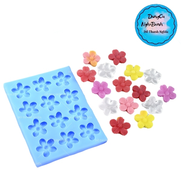 Khuôn Silicon - Hoa Mai Đào Nằm - 2.8cm - 12c - CN