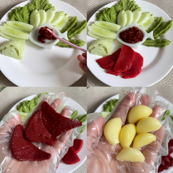 Khuôn Silicon - Rau Củ - Tỏi Vĩ 4 Tỏi