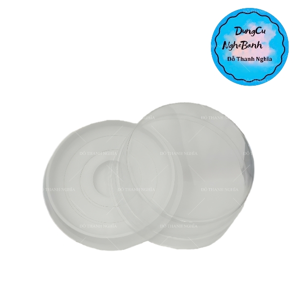 Hộp Nhựa - Tròn H24 - 14cm Cao 5.5cm - Đế Trắng