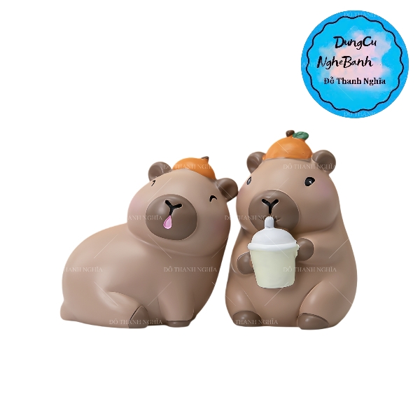 Combo 2 Khuôn Silicon Capybara 1 Mảnh