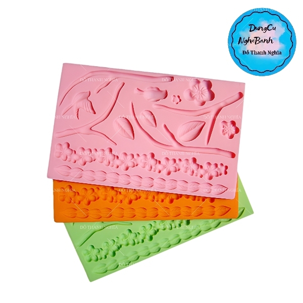 Khuôn Silicon - Hoa Mai Đào Nằm - TH - Chuỗi Hoa Cành Lá