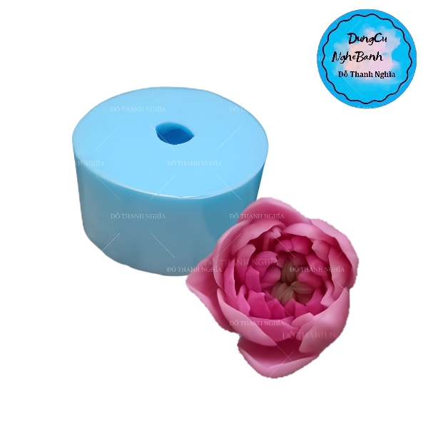 Khuôn Silicon - Hoa Sen Nở - Hoa Sen Nhuỵ 5.5cm