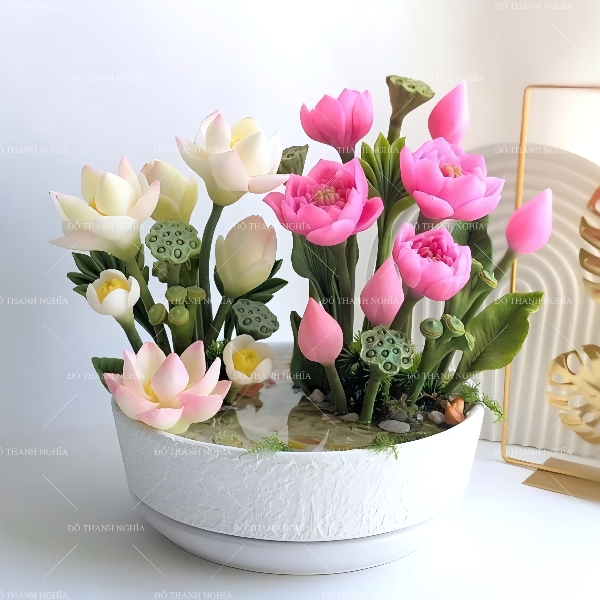 Khuôn Silicon - Combo Set 6 Hoa Sen Nở