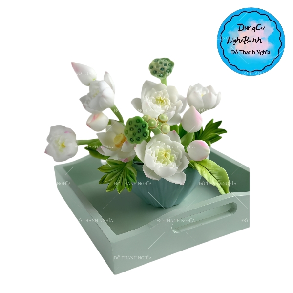 Khuôn Silicon - Combo Set 6 Hoa Sen Nở