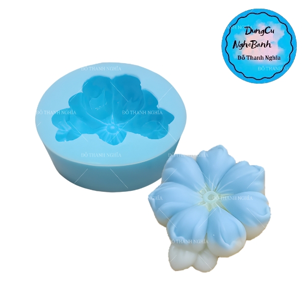 Khuôn Silicon - Hoa Mai Đào Nằm - Yb-180