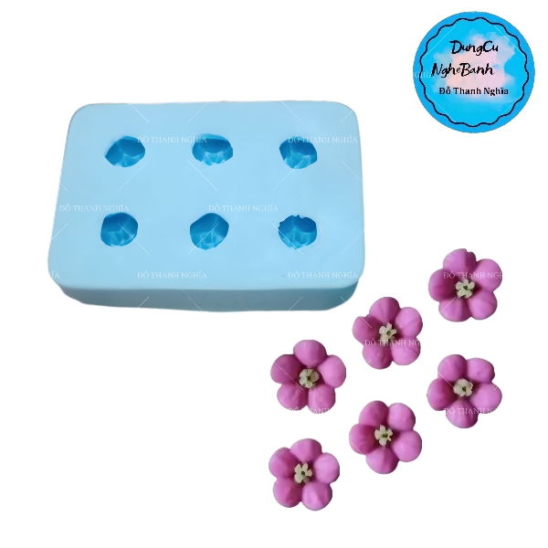Khuôn Silicon - Hoa Mai Đào V30 -sl 40k