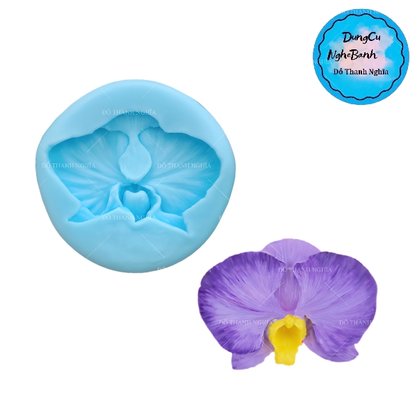 Khuôn Silicon - Hoa Lan 5.8cm chung thùng 4232