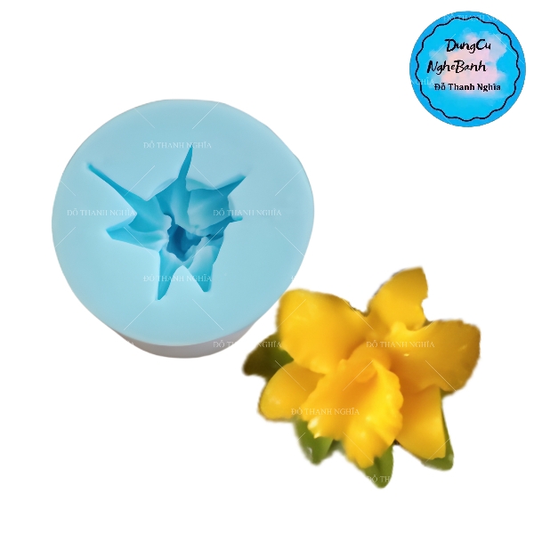 Khuôn Silicon - Hoa Lan Nằm - 5cm - Nở