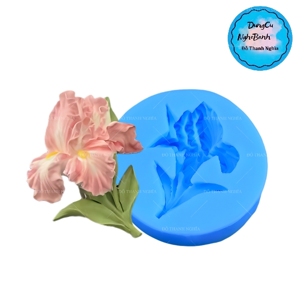 Khuôn Silicon - Chùm Hoa Lan - Kèm Lá