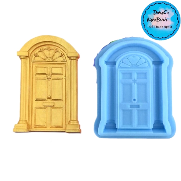 Khuôn Silicon - Cánh Cửa - Cao Đá 13.5cm Viền