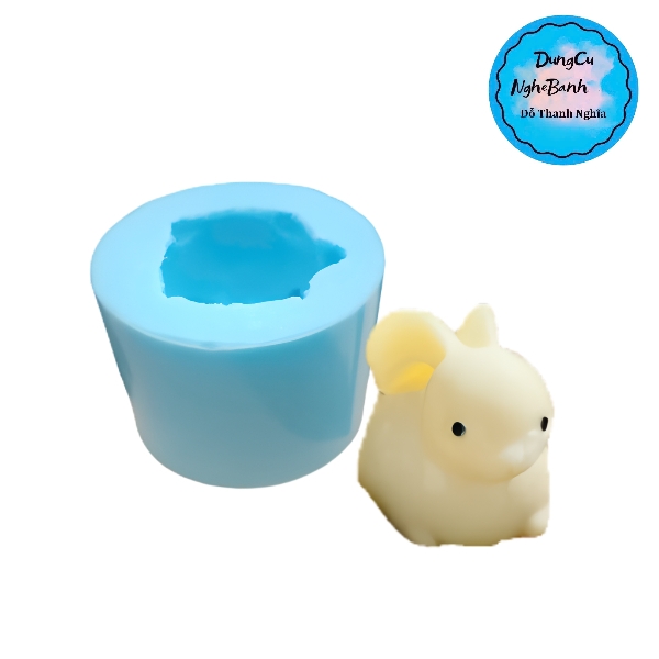 Khuôn Silicon - Động Vật - Con Thỏ Tai Dài