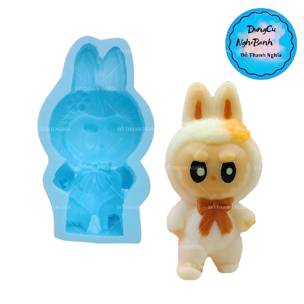 Khuôn Silicon - Labubu Nơ 11cm