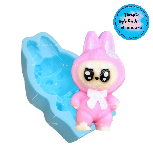 Khuôn Silicon - Labubu Nơ 11cm
