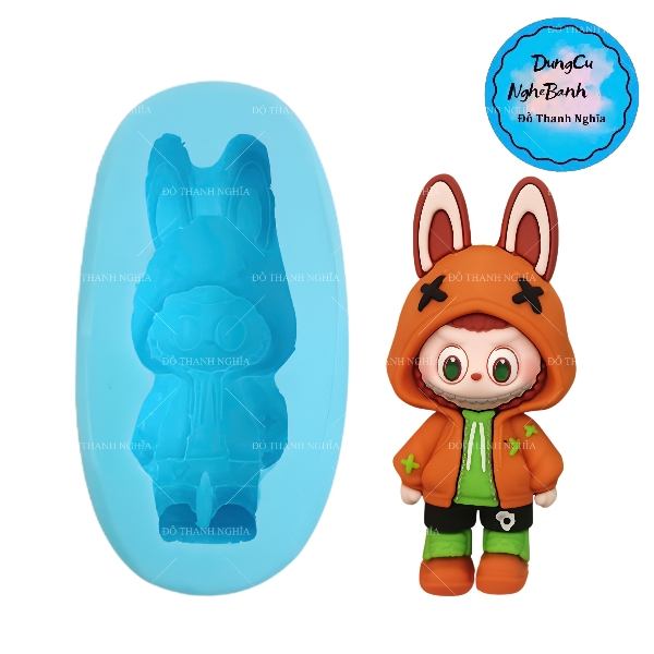 Khuôn Silicon - Labubu Nhỏ - Áo Choàng