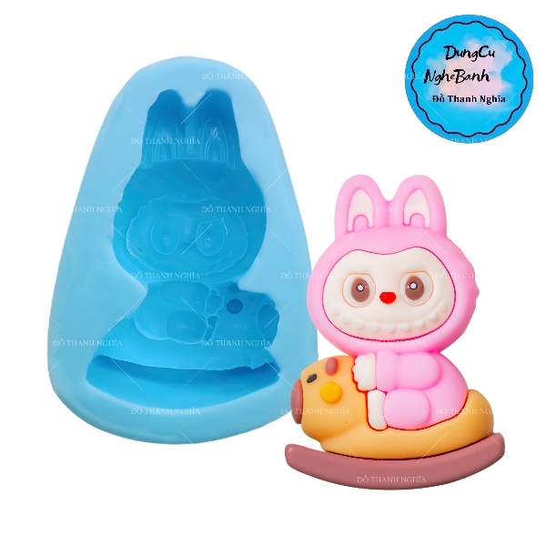 Khuôn Silicon - Labubu Nhỏ - Cưỡi Capybara