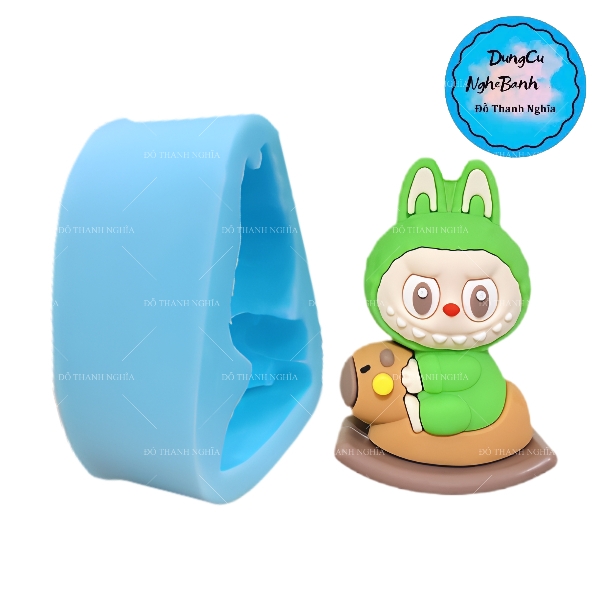 Khuôn Silicon - Labubu Nhỏ - Cưỡi Capybara